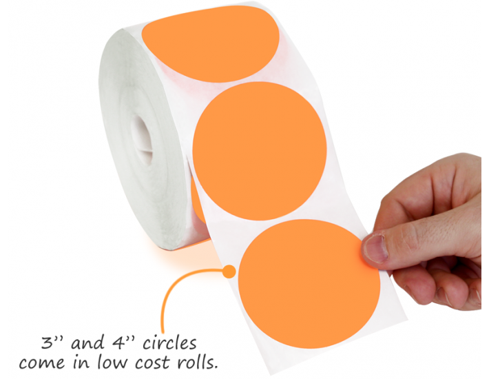 Round Labels Roll Stickers | Custom Round Labels Roll ...