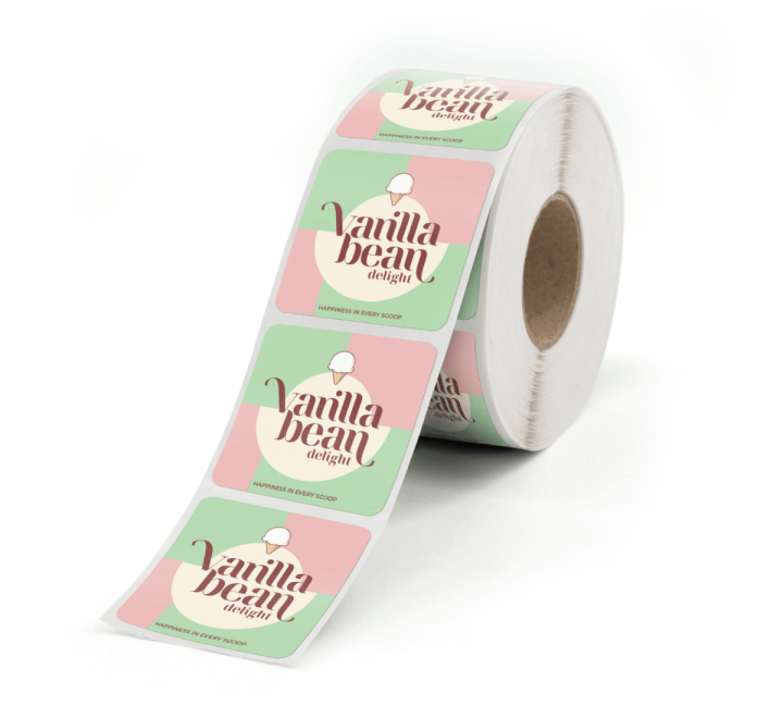 Square Paper Stickers - Gallery Image