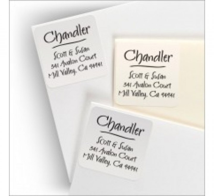 Square Clear Labels