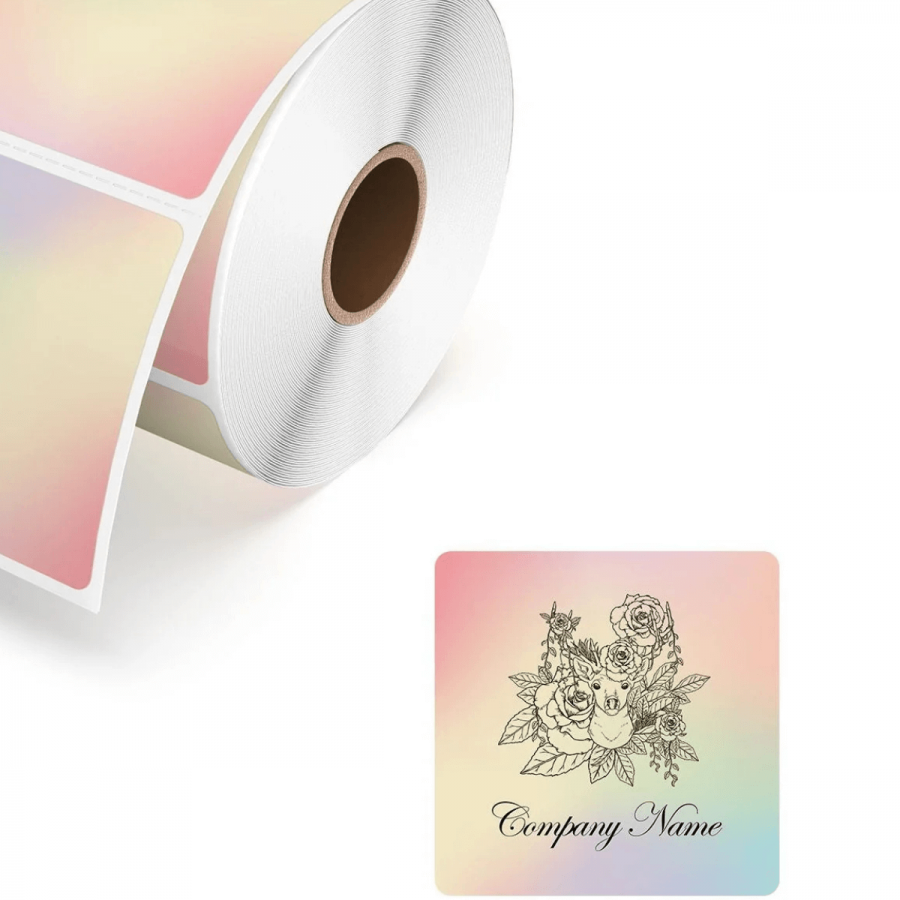 Metallic Square Stickers