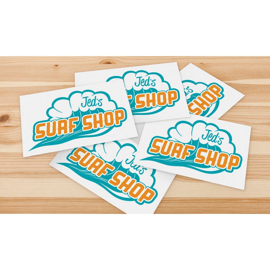 Custom White Vinyl Stickers