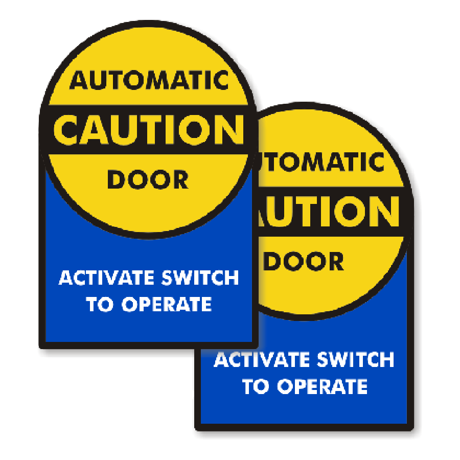 Die Cut warning stickers