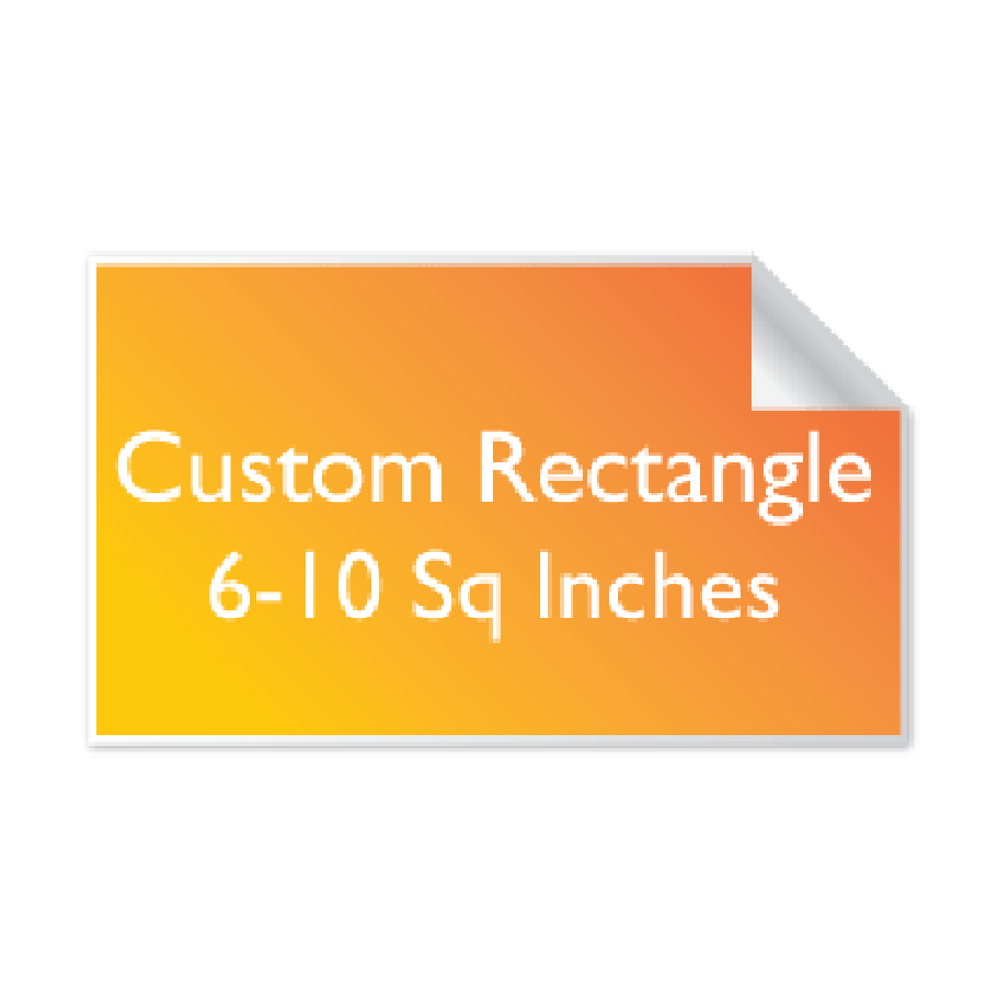 Rectangular vinyl stickers