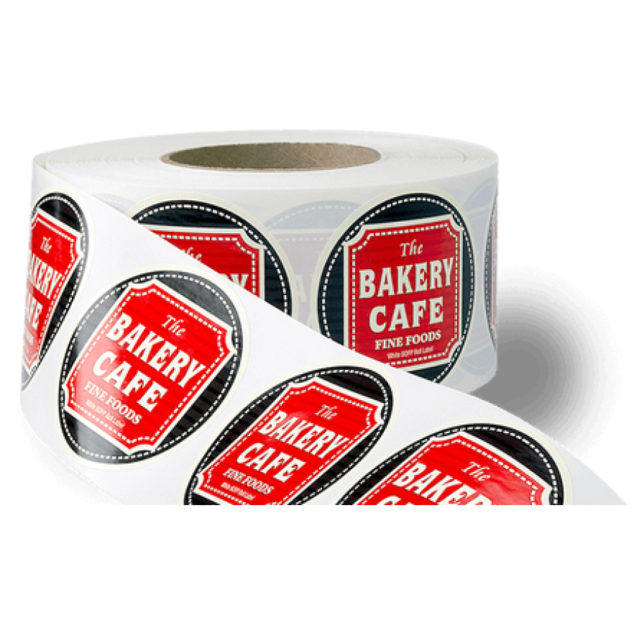 Rectangular Business Roll Stickers