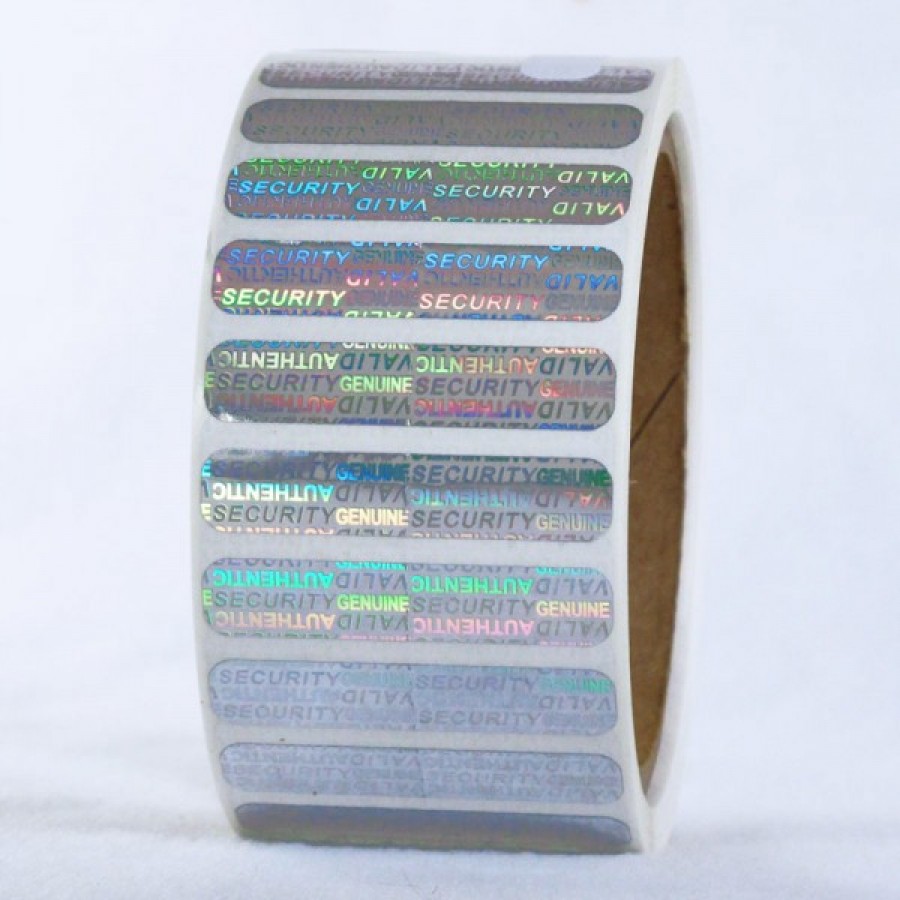 Rectangular Metallic Roll Stickers