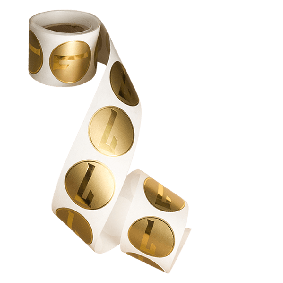 Round Foil Roll Stickers