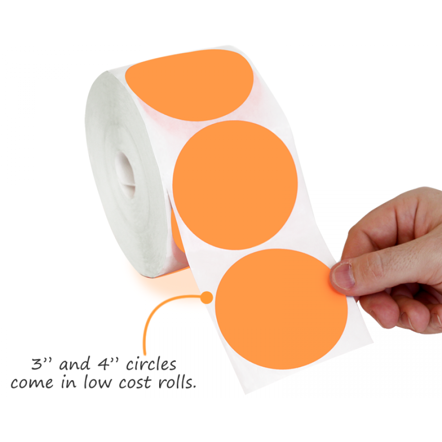 Round Labels Roll Stickers