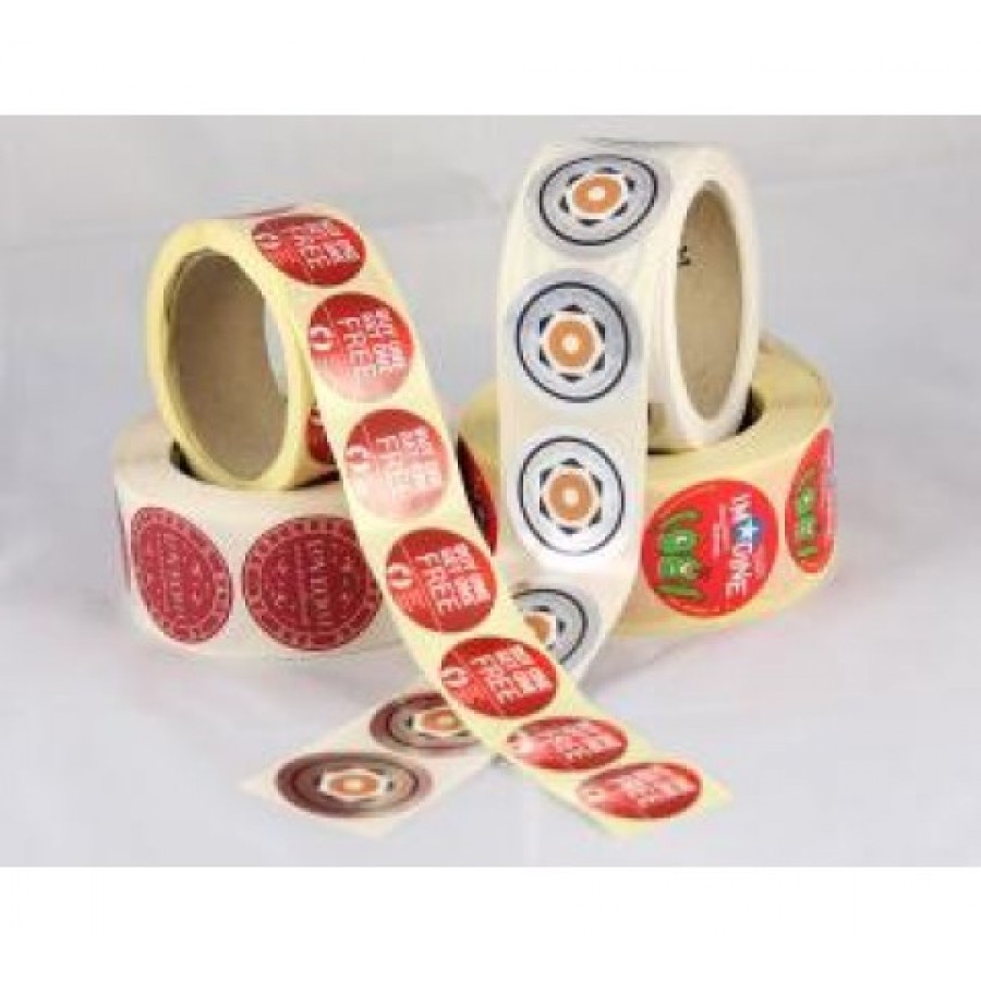 Round waterproof stickers