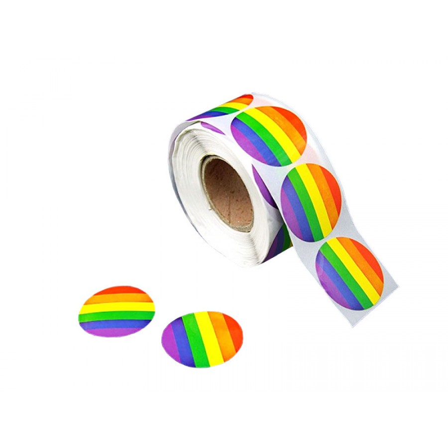 Round White Vinyl Stickers