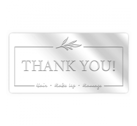 Embossed Rectangle Stickers