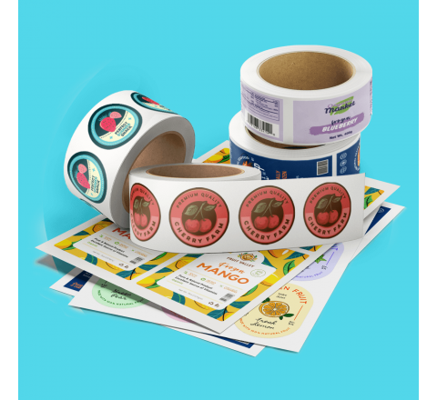 Freezer-Safe Round Stickers