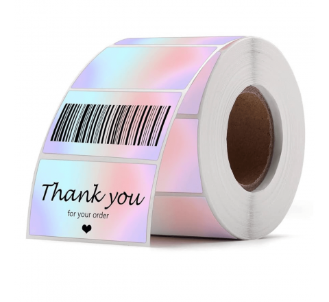 Metallic Rectangle Stickers