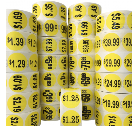 Retail Price Stickers