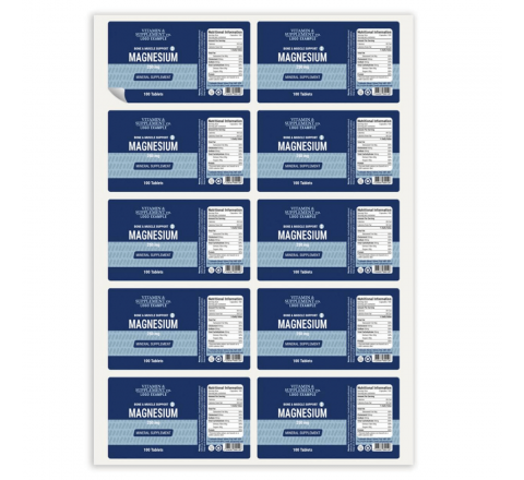 Vinyl Rectangle Labels