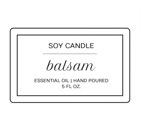 Rectangular Candle Labels