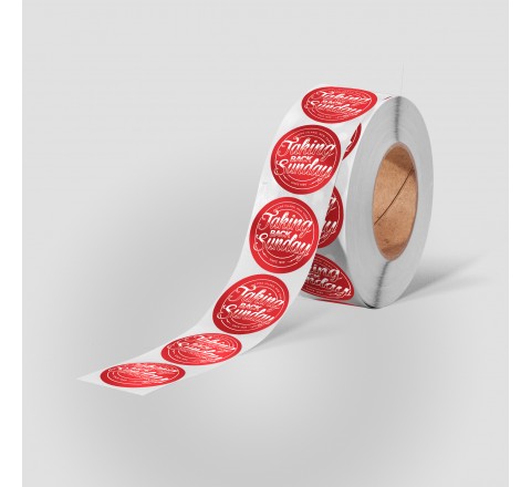 Round Bumper Roll Stickers
