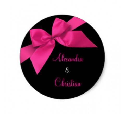 Round Wedding Roll Stickers